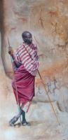 Africa,African,Portrait,Oil painting,Tribal